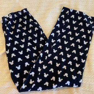 Disney Mickey Head Fleece pajama pants M